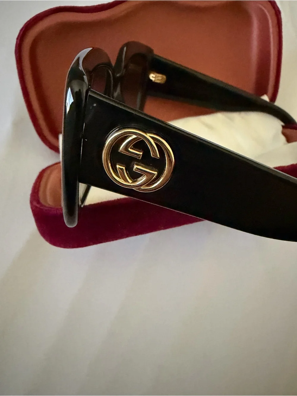 Gucci Black Oversized Square Sunglasses